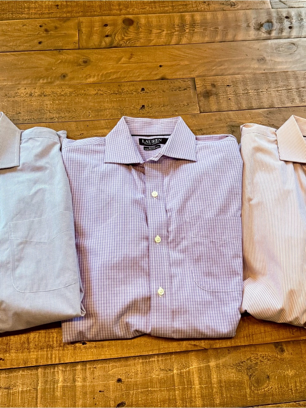 3 Men’s Ralph Lauren BLACK LABEL slim fit no iron dress shirts 15.5 (medium)